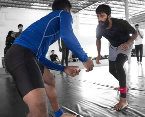 Core Combat MMA Classes in Chennai Sparring Session